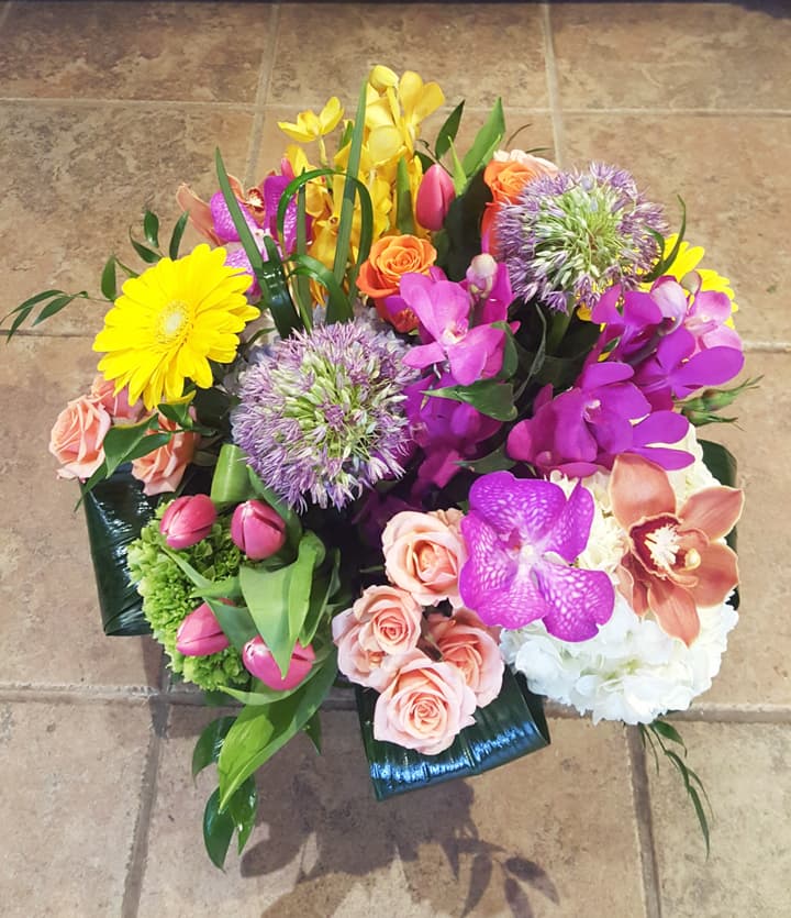 Botanic Fireworks burst arrangement